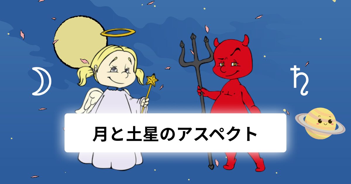 月と土星のアスペクト