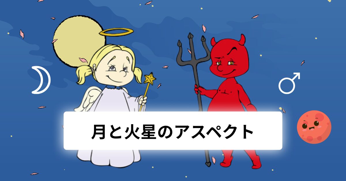 月と火星のアスペクト