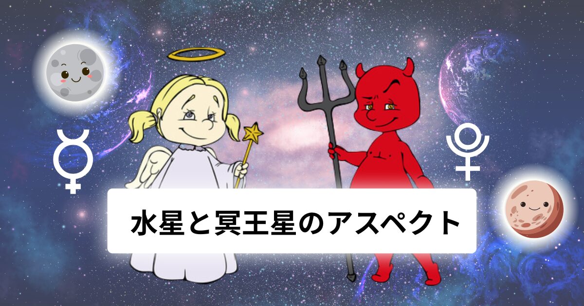 水星と冥王星のアスペクト