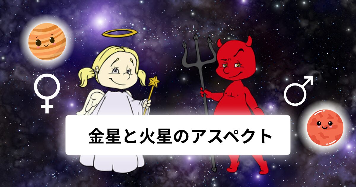 金星と火星のアスペクト